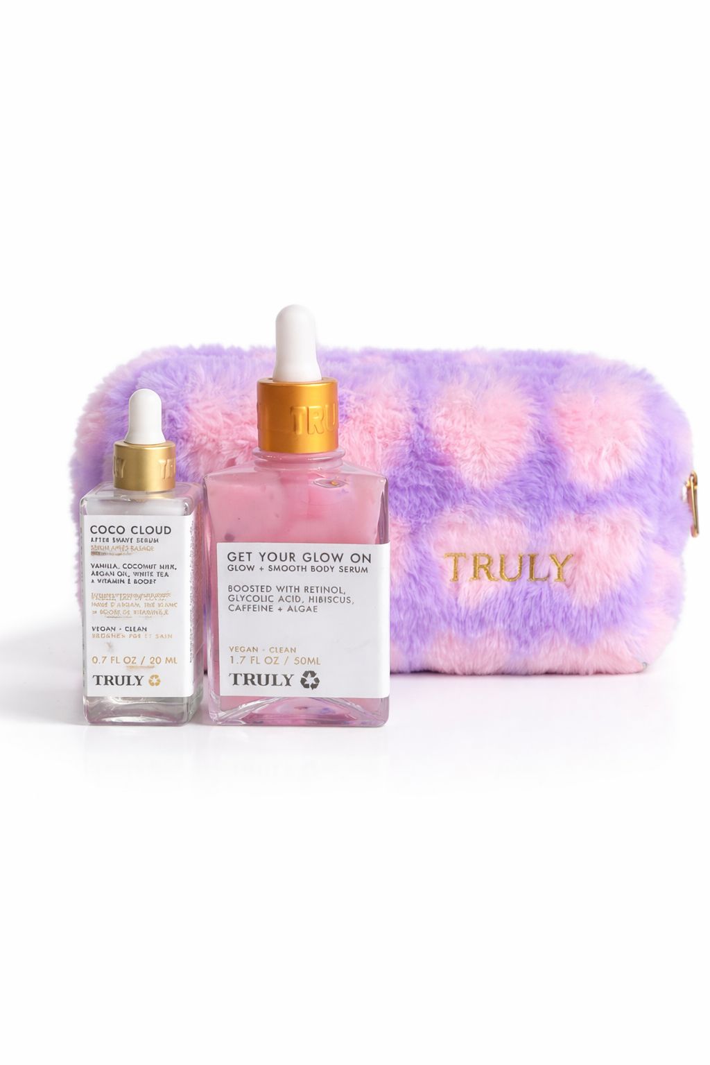 Truly set con estuche de felpa