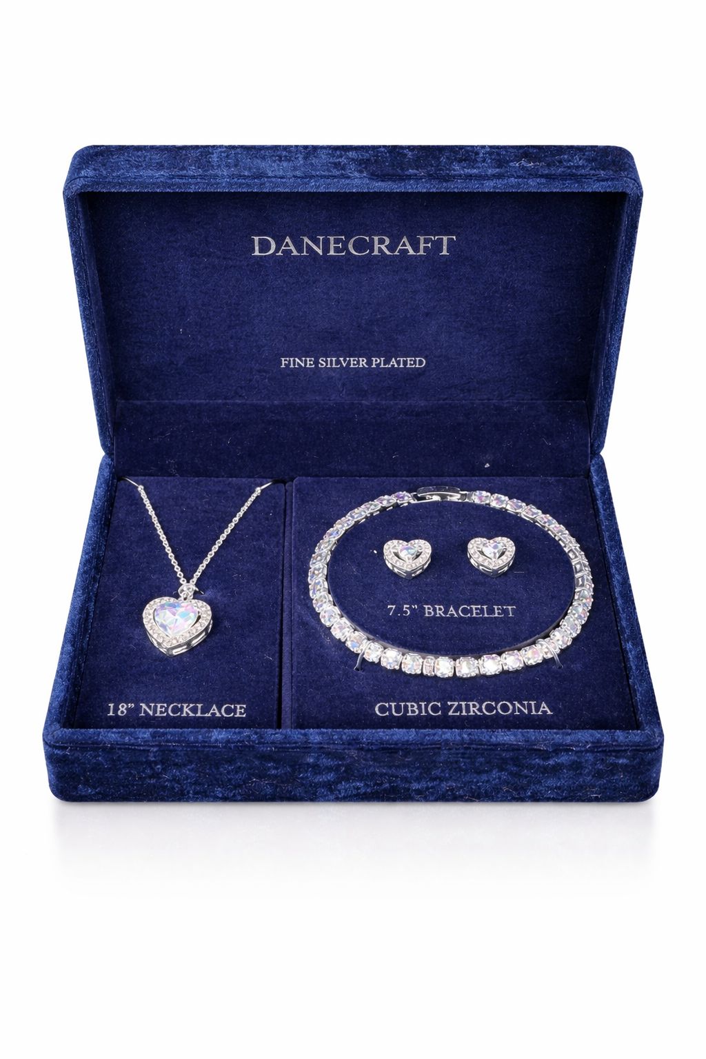 Danecraft Set Brilliance Heart Zirconia