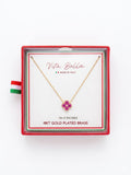 Vita Bella – Collar Trébol Rosa en Baño de Oro 18K