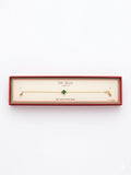 Vita Bella – Pulsera Trébol Verde Ajustable en Baño de Oro 18K
