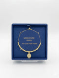 MELROSE Designs – Pulsera de virgen en Baño de Oro 14K