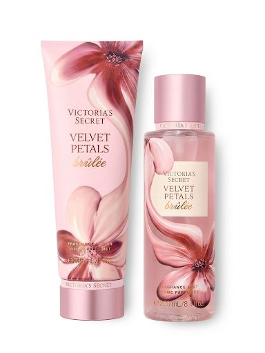 Victoria's Secret Velvet Petals Brulee Body Splash + Cream