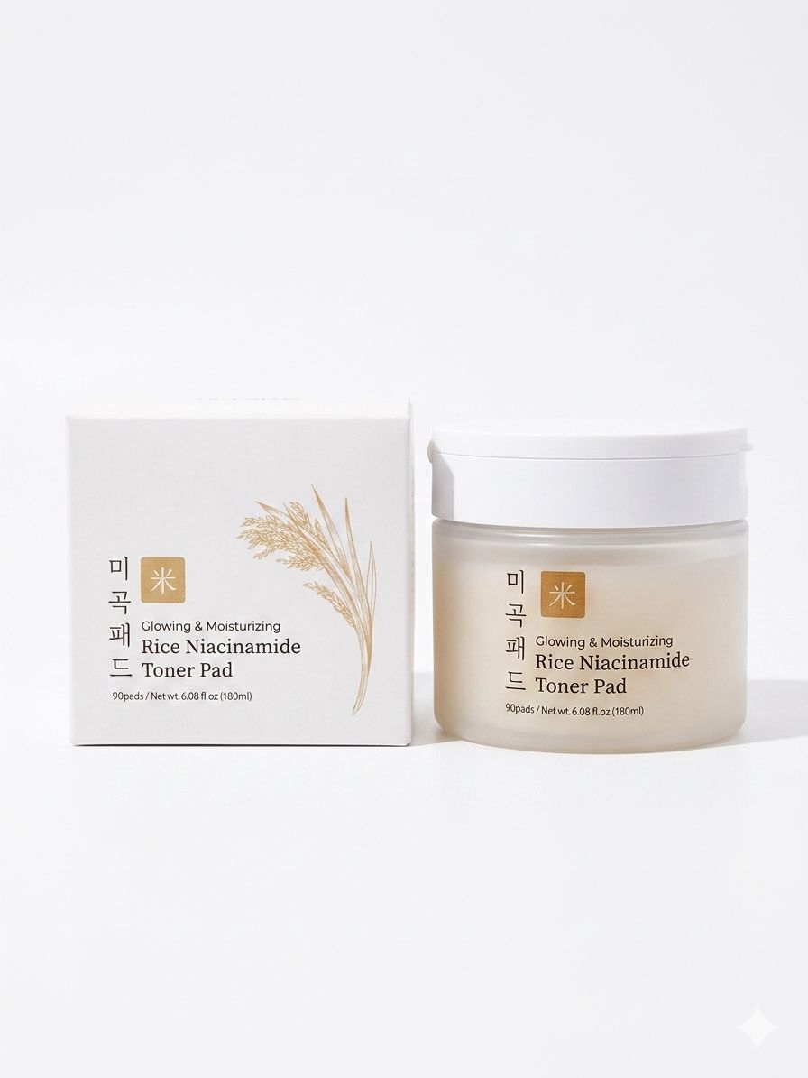 Glamfox Rice Niacinamide Toner Pad