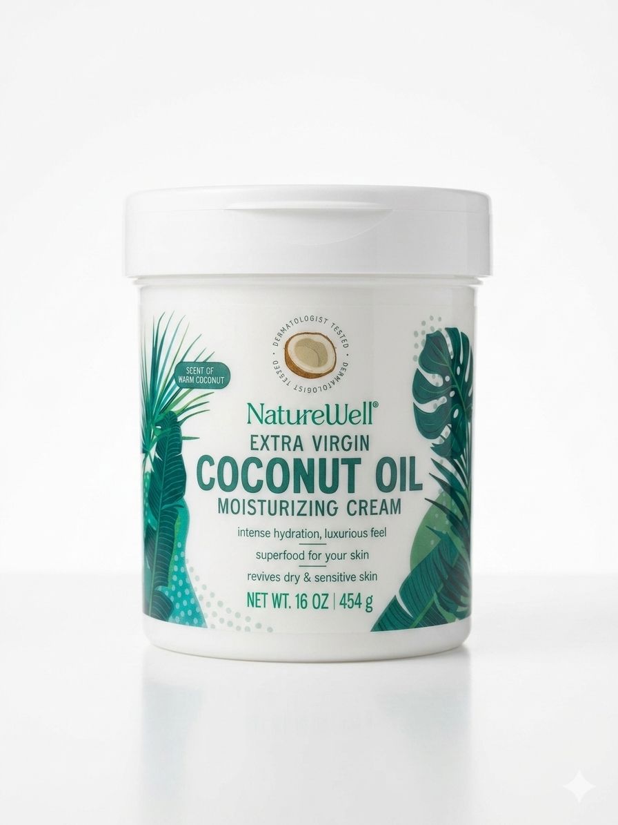 NatureWell Extra Virgen Coconut Oil Moisturizing Cream
