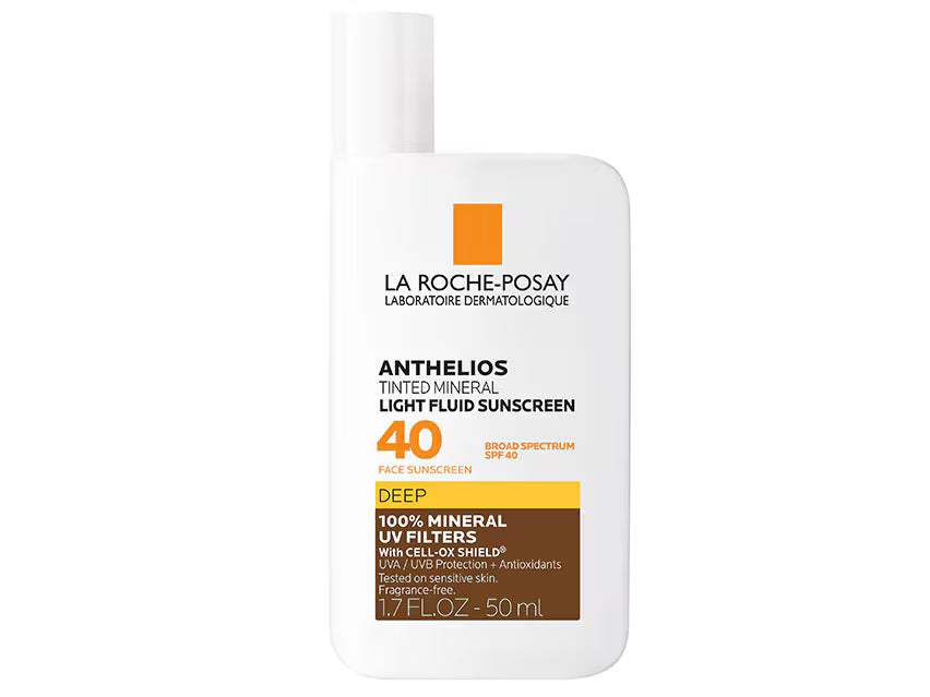 La Roche Posay New Anthelios Tinted Mineral Light Fluid Sunscreen 40 broD